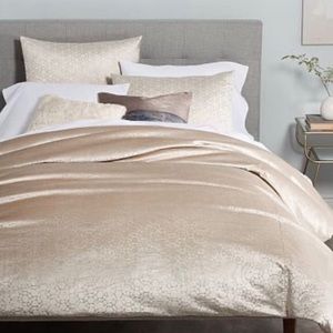Luxurious West Elm Velvet Duvet Cover & Shams